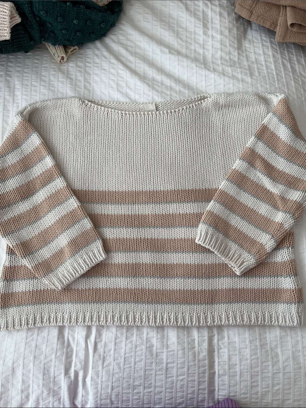 Babaa Jumper no 3 in Natural Stripe